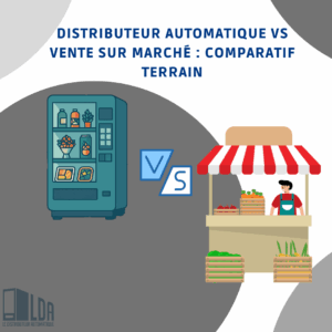 Distributeur automatique VS vente sur marché : comparatif terrain