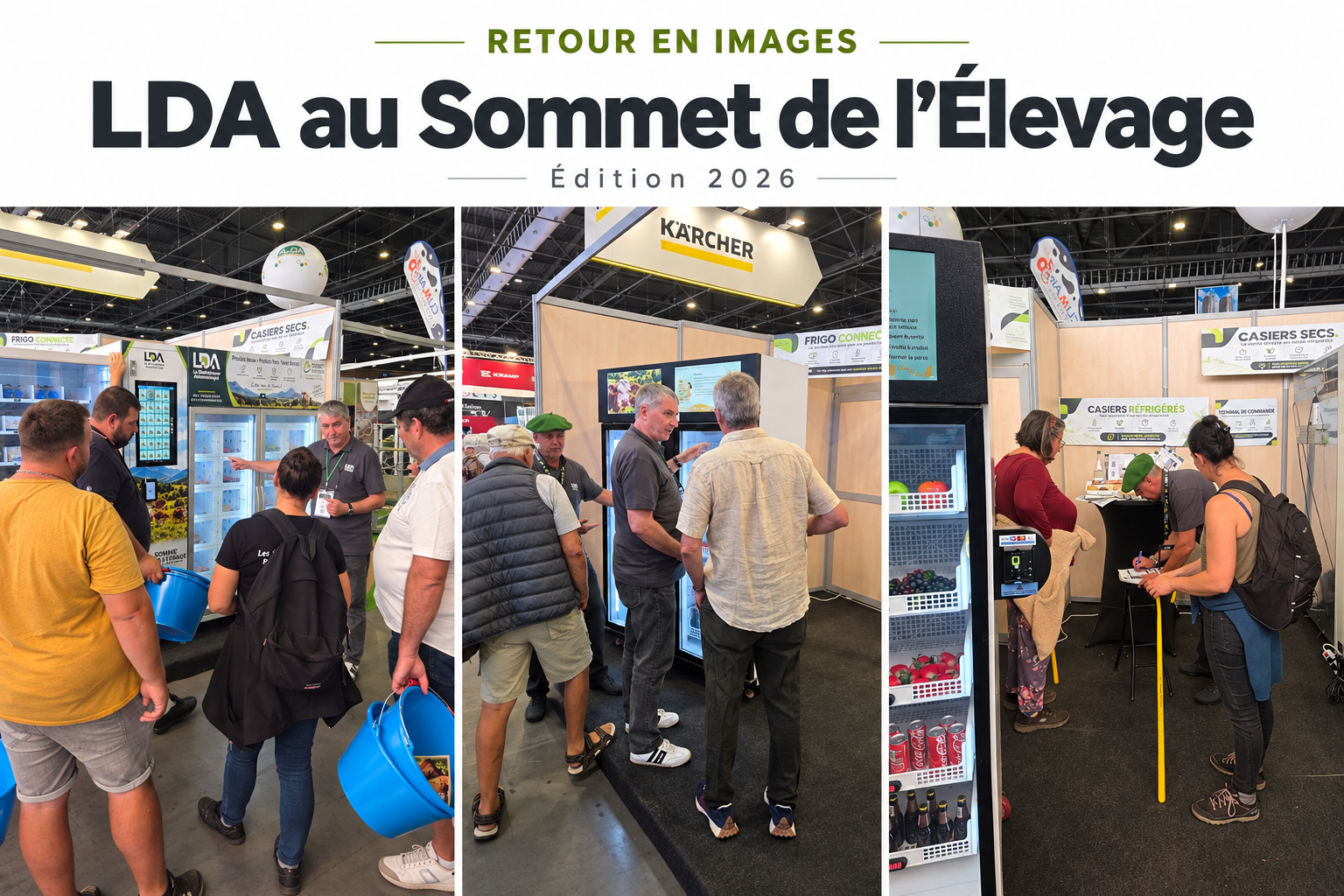 Démonstrations et échanges autour des solutions LDA au Sommet de l’Élevage 2026.