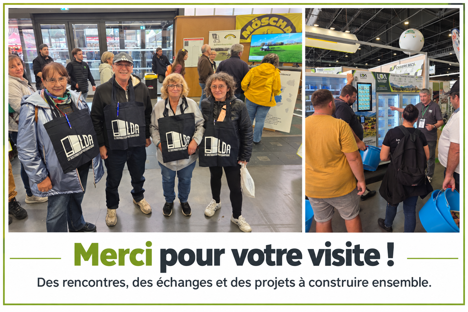 Des rencontres et de la convivialité tout au long du salon.