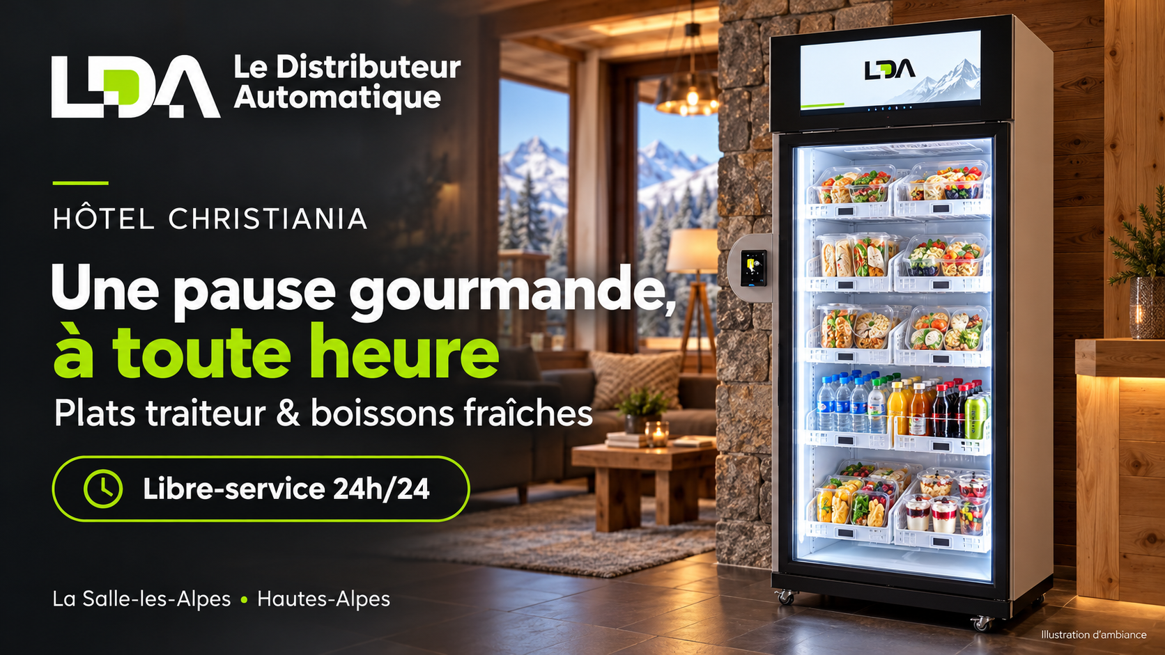 Un réfrigérateur connecté à L’Hôtel Christiania